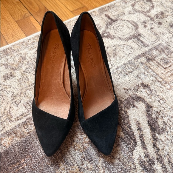 Madewell Mira Black Suede Pumps - Picture 2 of 5